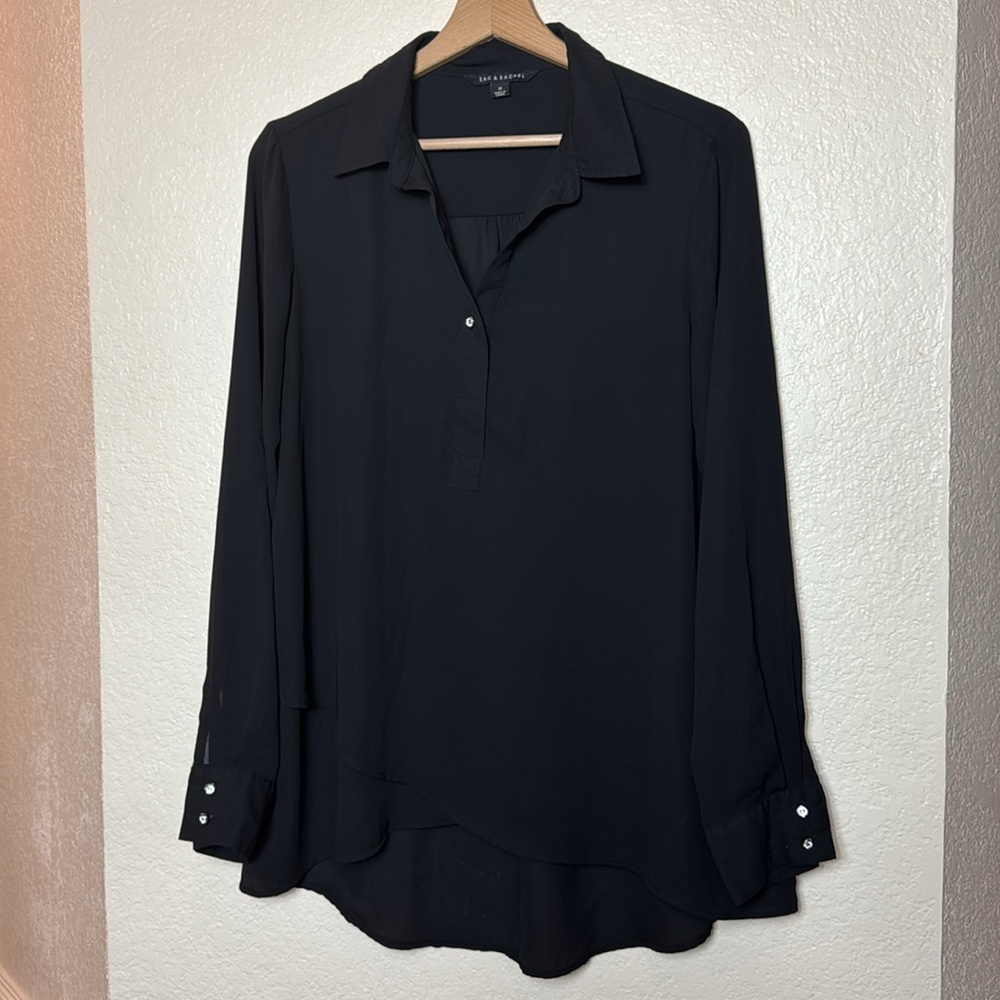 Zac & Rachel Black Long Sleeve Women’s Blouse.